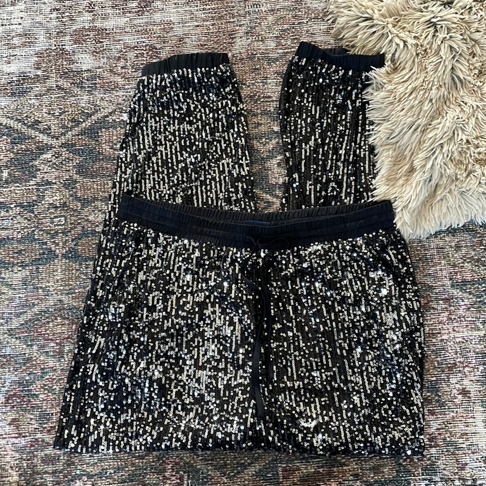 Sequin Jogger Pants
